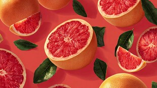 多汁西柚切片图