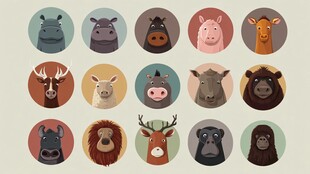 可爱动物头像集合