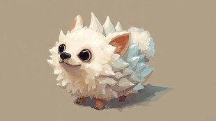 尖刺萌犬 独特可爱模样