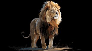 威严雄狮 尽显王者风范