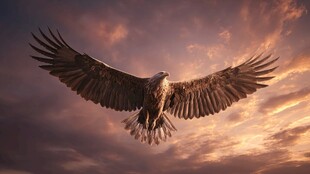 翱翔天际的雄鹰