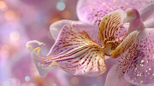 梦幻紫粉蝴蝶兰特写