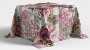 花卉图案桌布展示