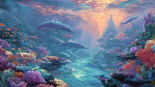 梦幻海底世界的奇幻景观