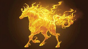 火焰骏马 奇幻艺术形象
