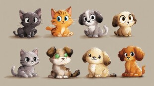 可爱萌宠猫咪狗狗大集合