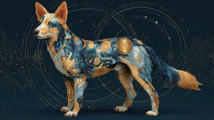 科技风机械感的幻彩狐狸