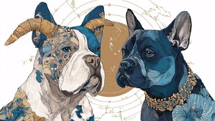 奇幻双犬 独特造型与花纹