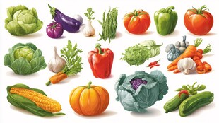 多彩新鲜蔬菜大集合