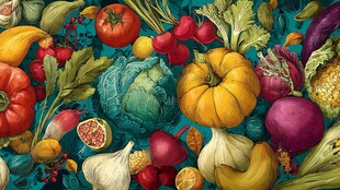 缤纷多彩的蔬菜瓜果大集合