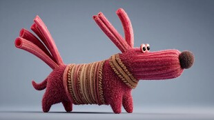 创意面食小狗造型摆件