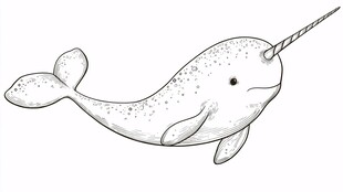 独角鲸插画