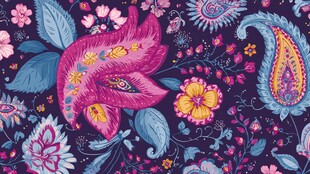 绚丽佩斯利花纹图案设计