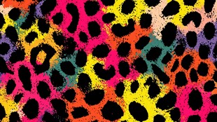 多彩豹纹图案纹理背景