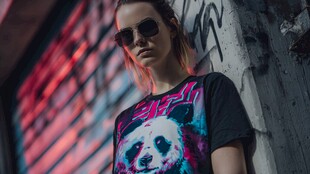 时尚潮人街头个性穿搭