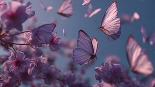 蝶舞繁花间 梦幻春日景