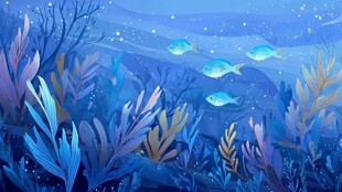 梦幻海底世界的灵动景象