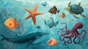 海底动物大聚会