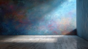 光影斑驳的梦幻空房间