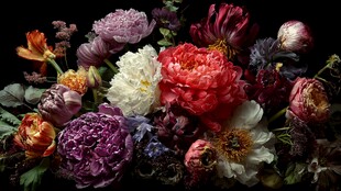 多彩花卉艺术组合