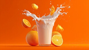 橙奶飞溅 开启活力美味