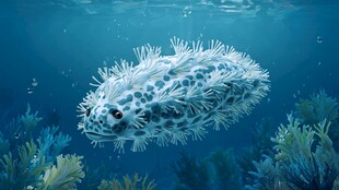 海洋中的奇特海蛞蝓