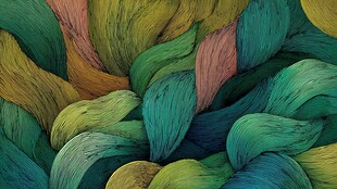 多彩毛绒交织艺术纹理