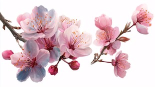 粉嫩樱花枝 尽显春日浪漫