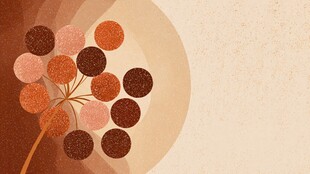 复古风花卉抽象背景图