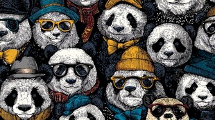 潮流熊猫大集合