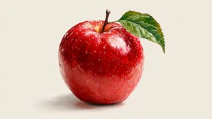 红苹果特写 清新诱人