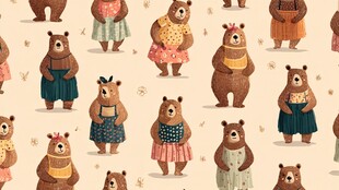 可爱小熊图案 萌趣服饰风