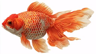 艳丽金鱼 优雅水中精灵
