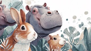 动物们的丛林惬意时光