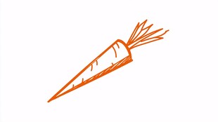 手绘胡萝卜简笔画