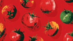 番茄图案背景图