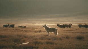 旷野孤狼与牧群