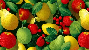 缤纷多彩的新鲜水果集合