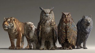 动物伙伴齐聚 奇幻造型秀