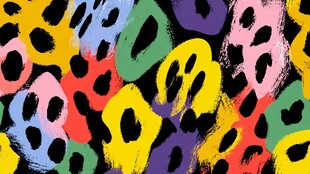 多彩豹纹图案背景设计