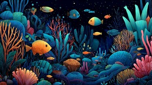 梦幻海底世界 多彩海洋生物