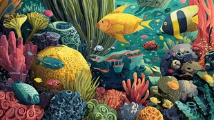 梦幻海底世界 多彩海洋生物