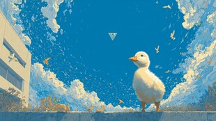 小鸭望空 梦幻天空之景