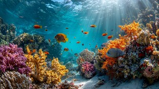 梦幻海底世界的缤纷景致