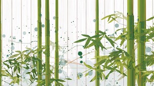 水墨风翠竹装饰画