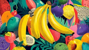 缤纷水果插画 色彩盛宴