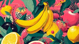 缤纷水果插画 洋溢自然气息