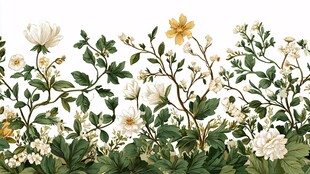 花卉植物装饰图案