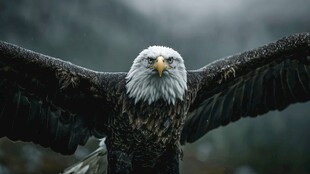 展翅雄鹰尽显王者风范