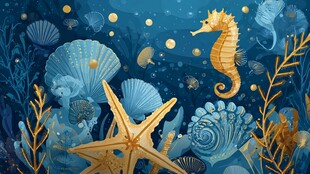 梦幻海底世界海洋生物图景